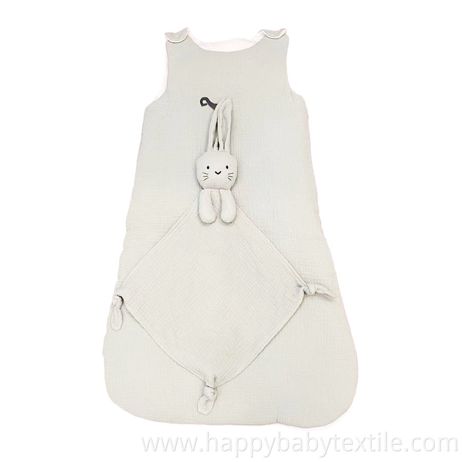 100% Cotton Muslin Sleepsack & Toy Comforter Sets